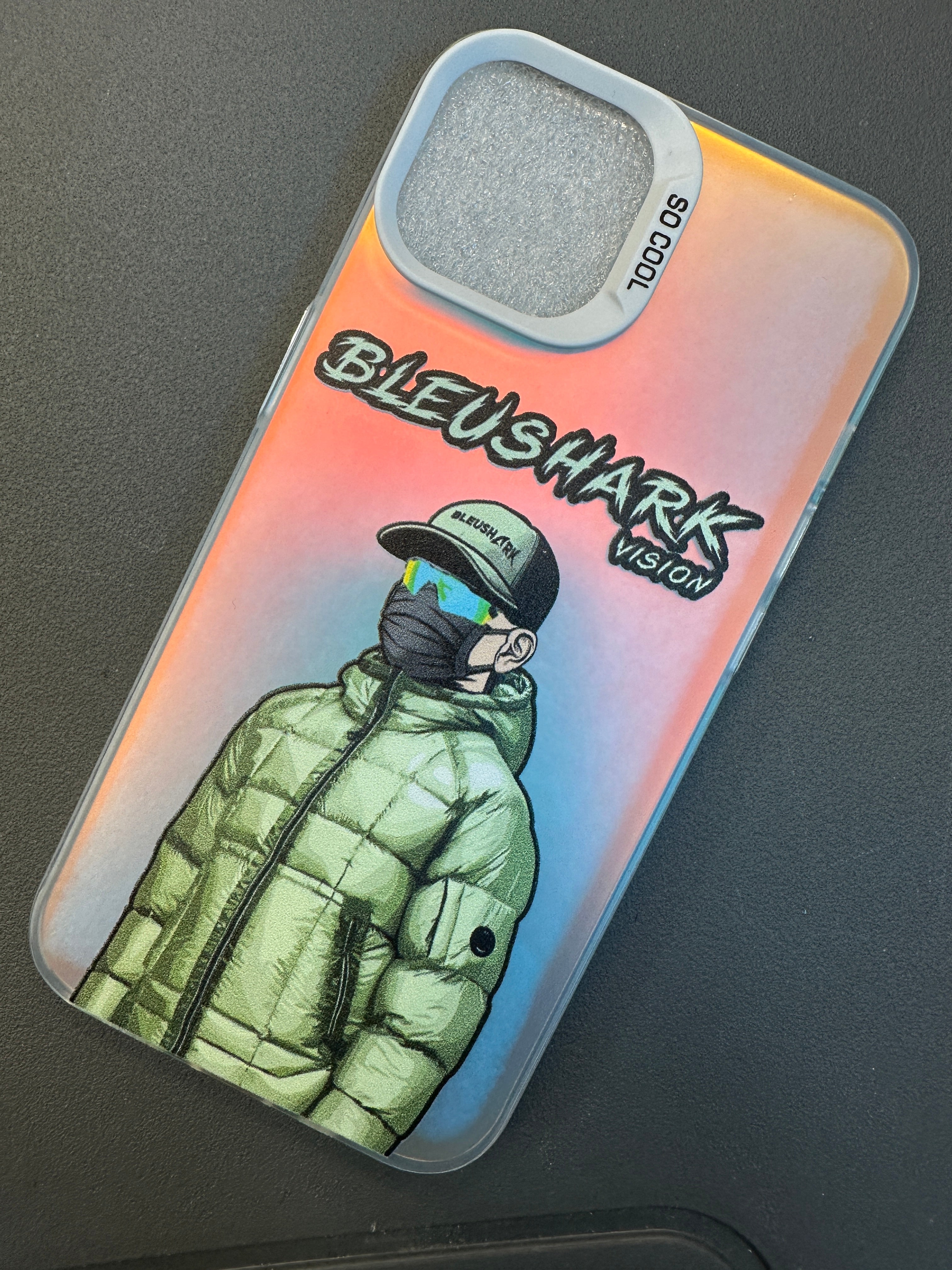 Coque Bleushark multicolore/vert