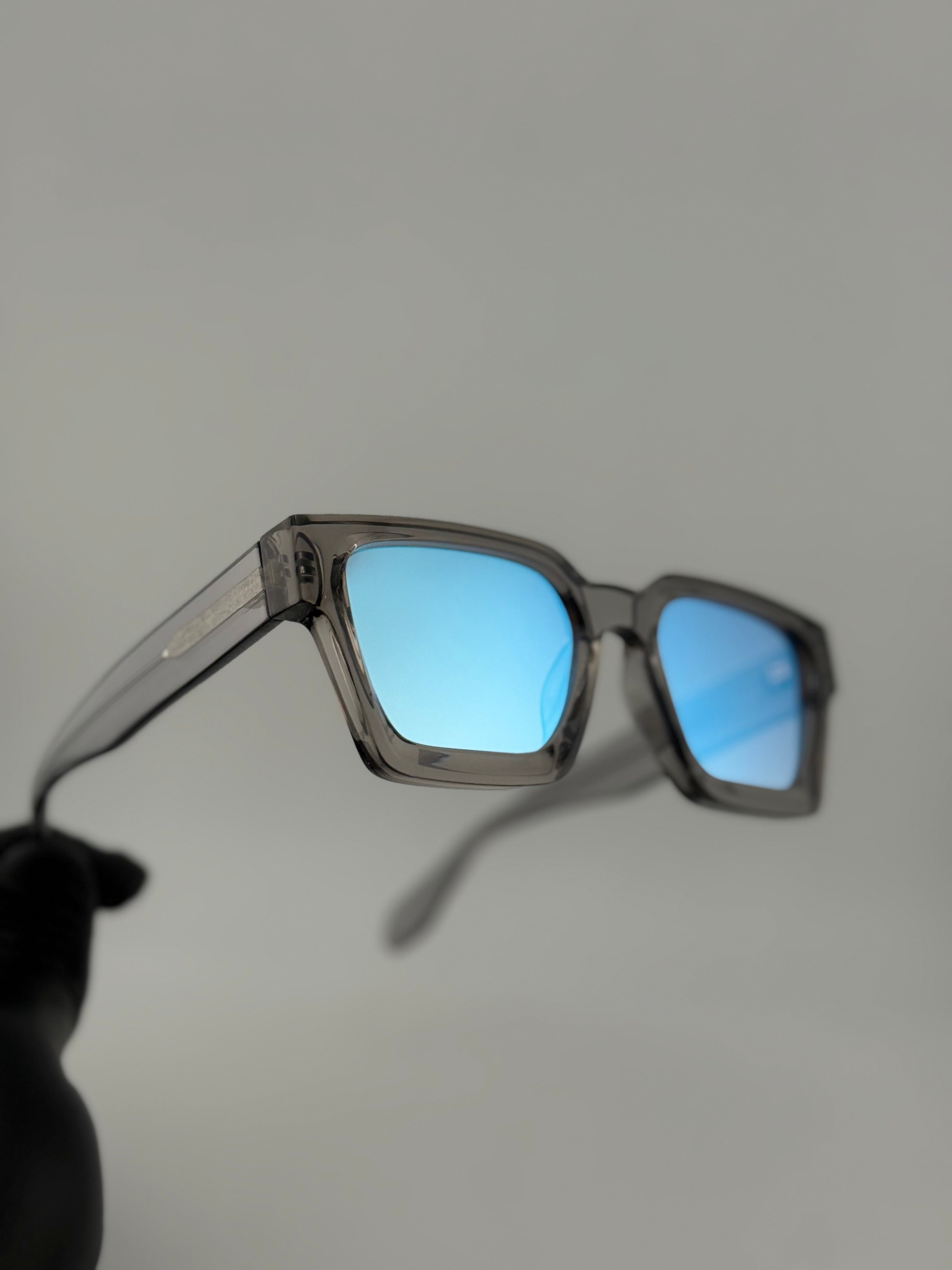 Milan grey miroir bleu