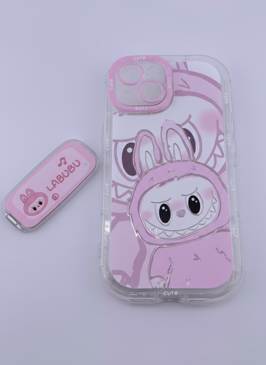 Coque Labubu avec son petit miroir