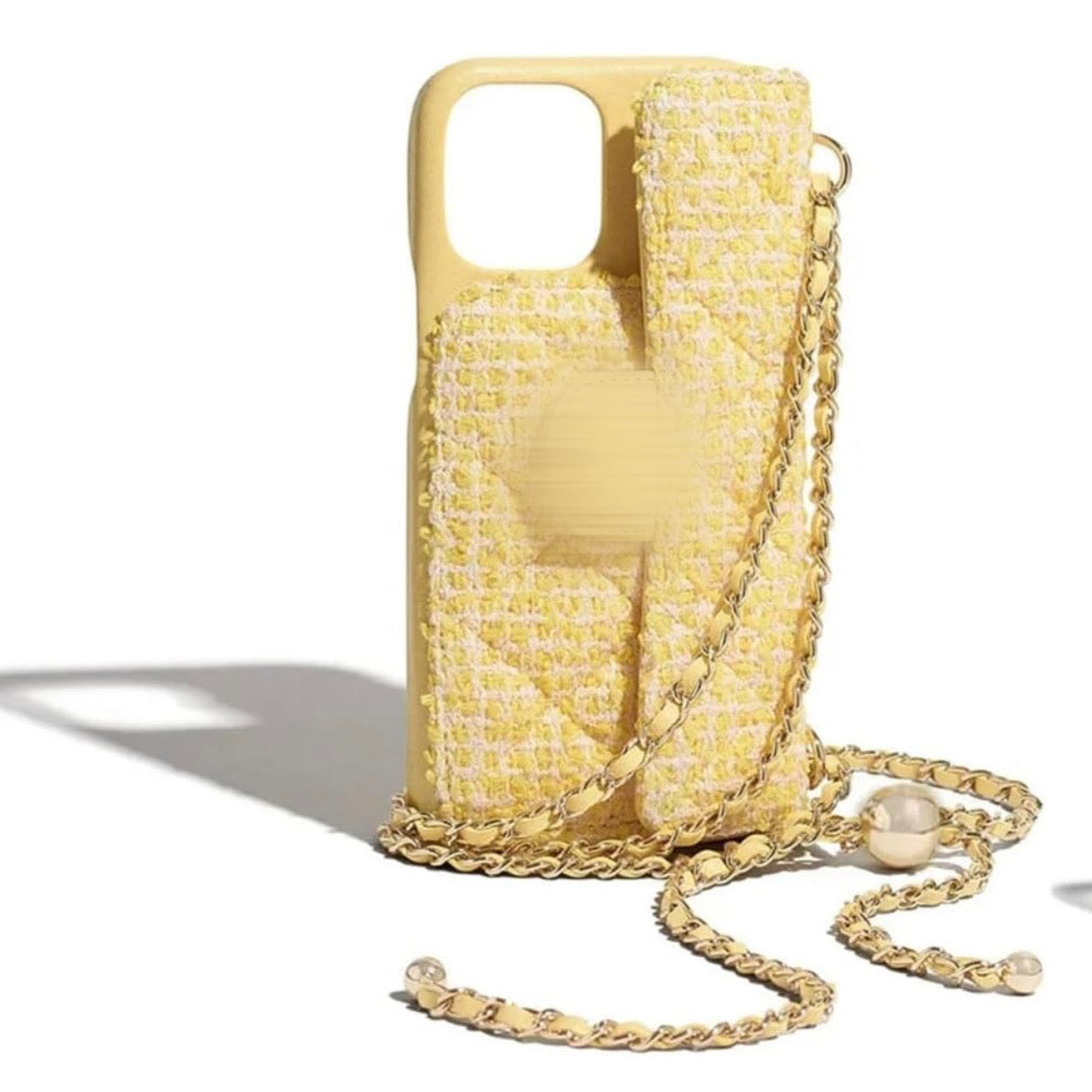 Coque sac jaune texture