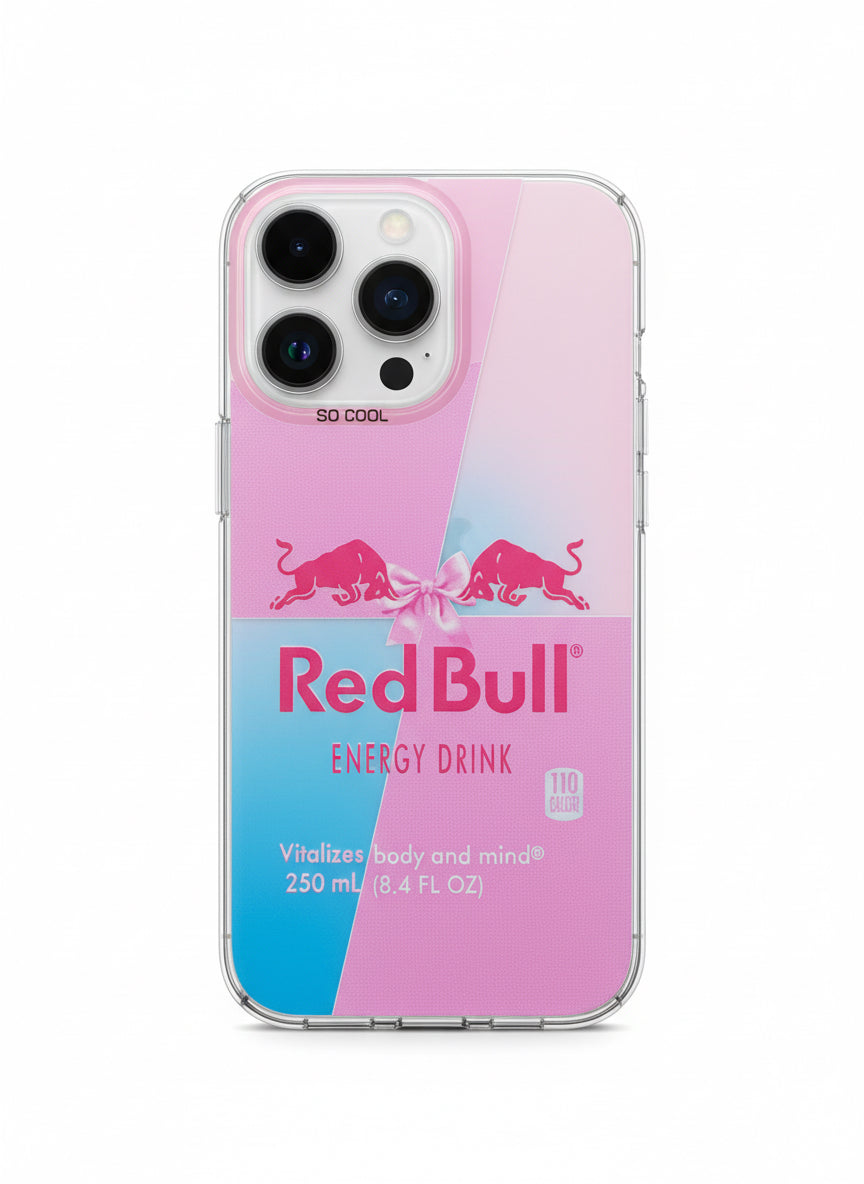 Coque redbull rose multicolore