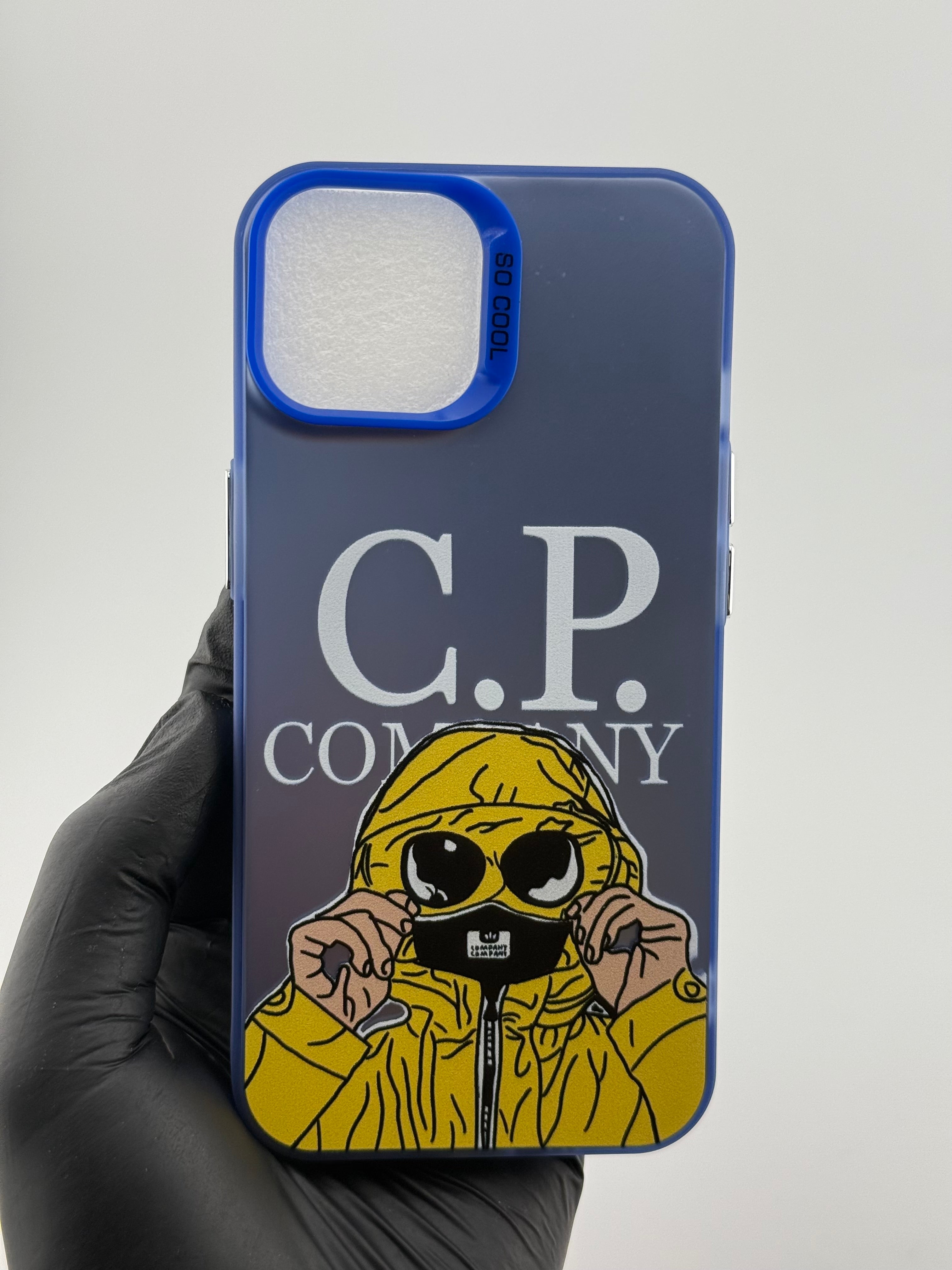 Coque bonhomme jaune/ bleu
