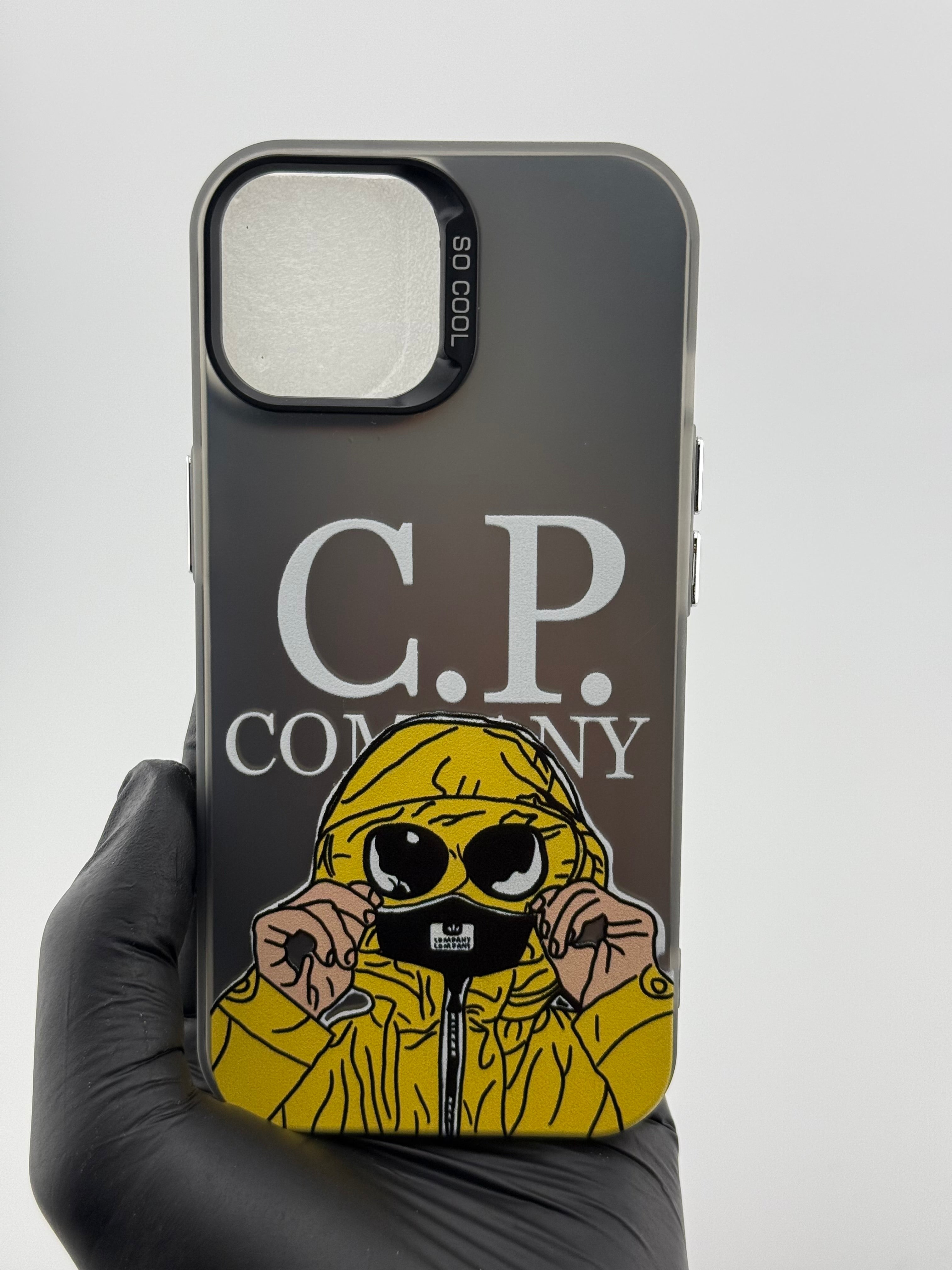 Coque bonhomme jaune/ noir