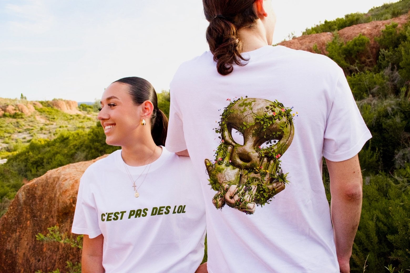T shirt ovni vert