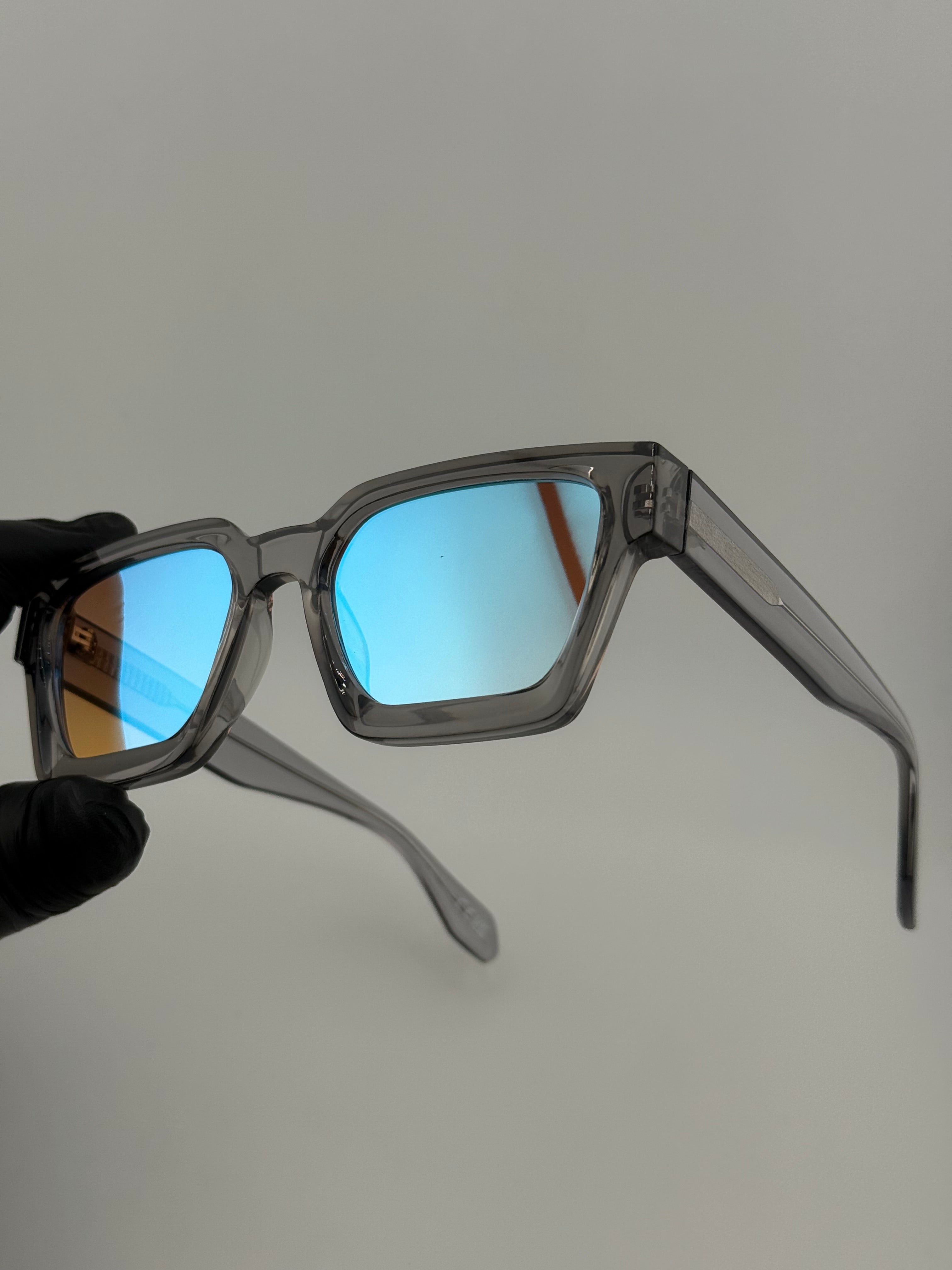 Milan grey miroir bleu