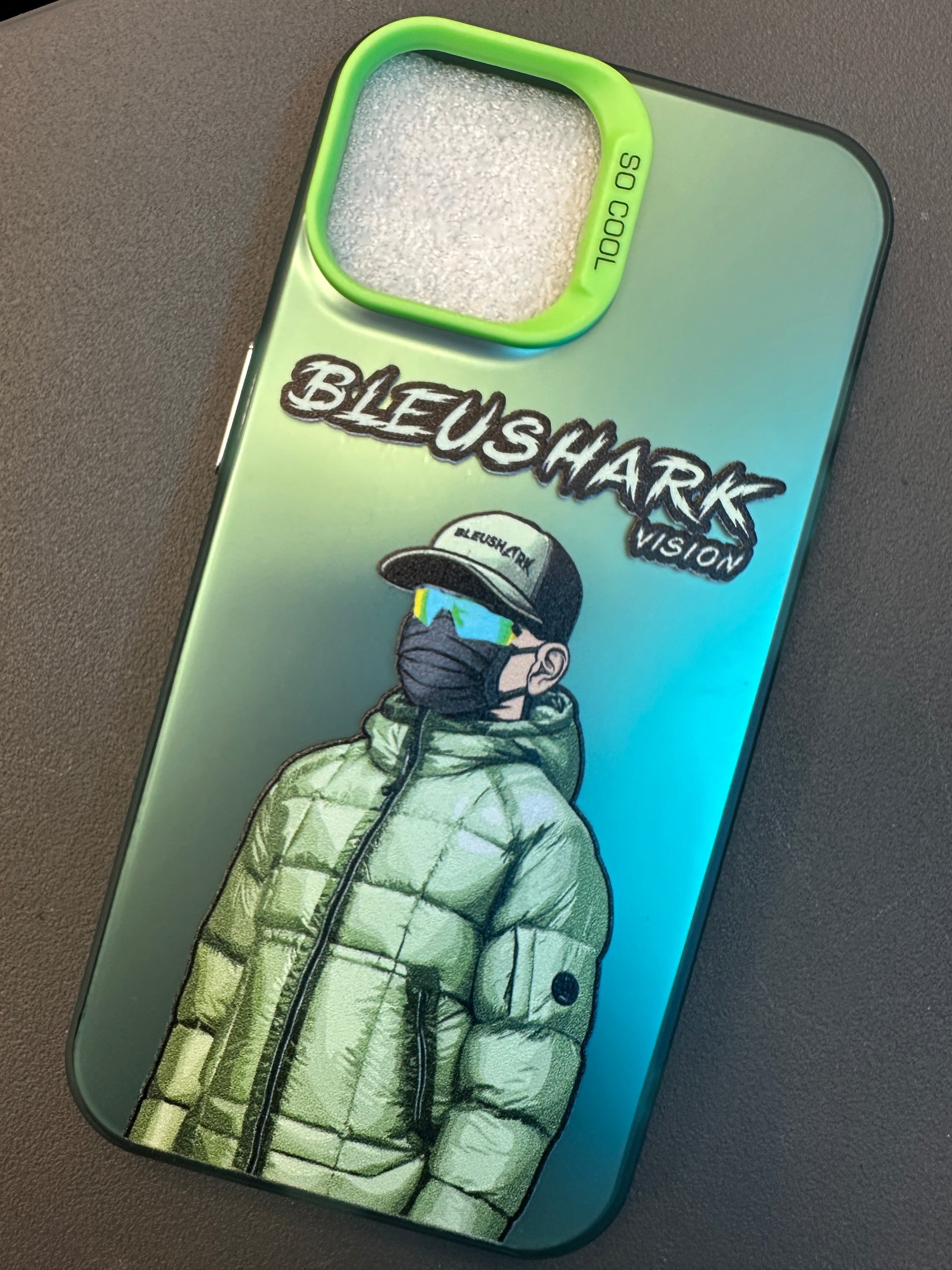Coque Bleushark verte
