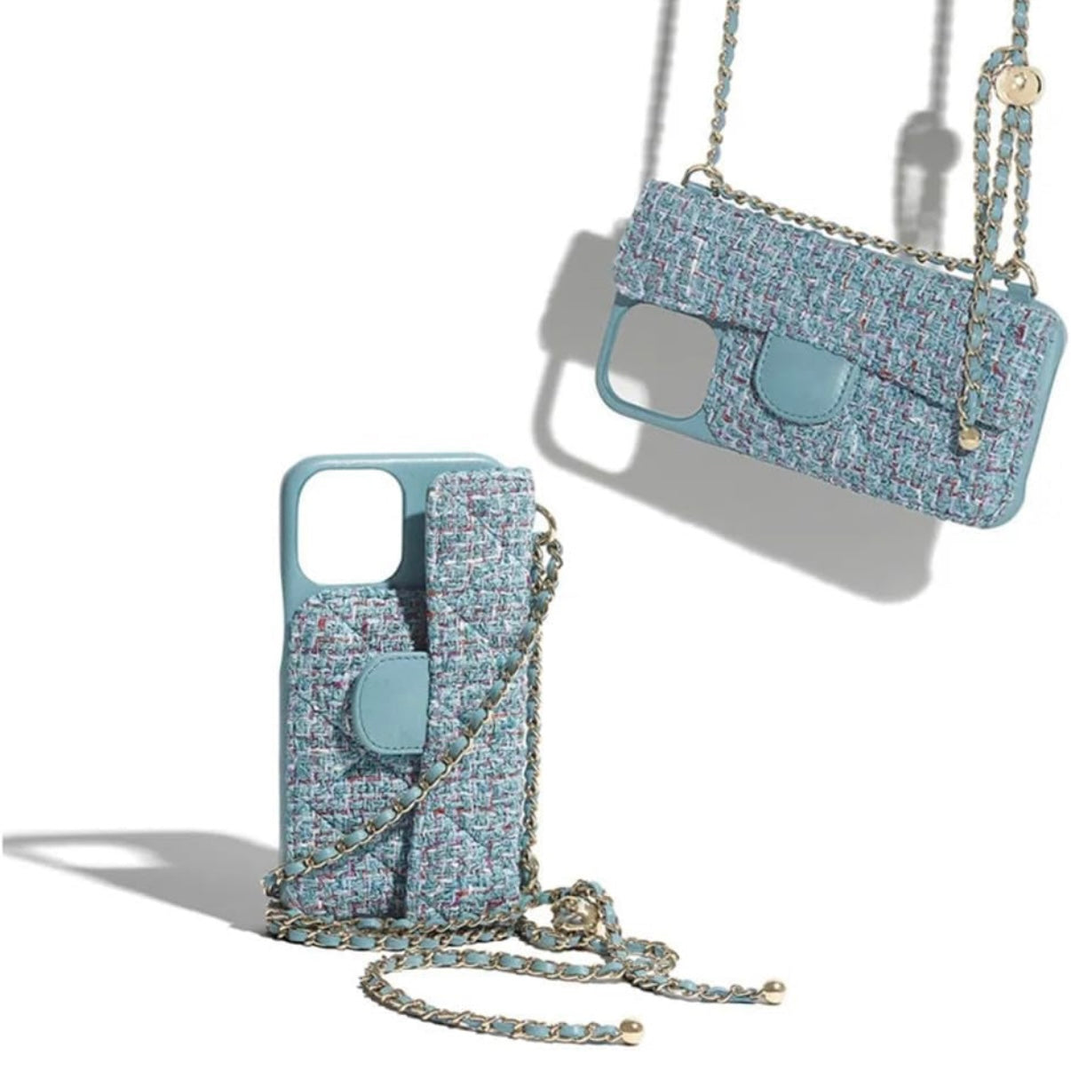 Coque sac bleu texture