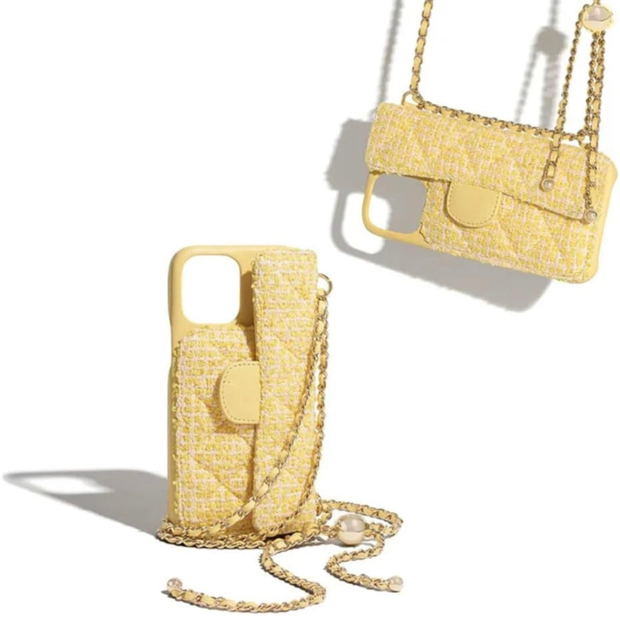 Coque sac jaune  texture