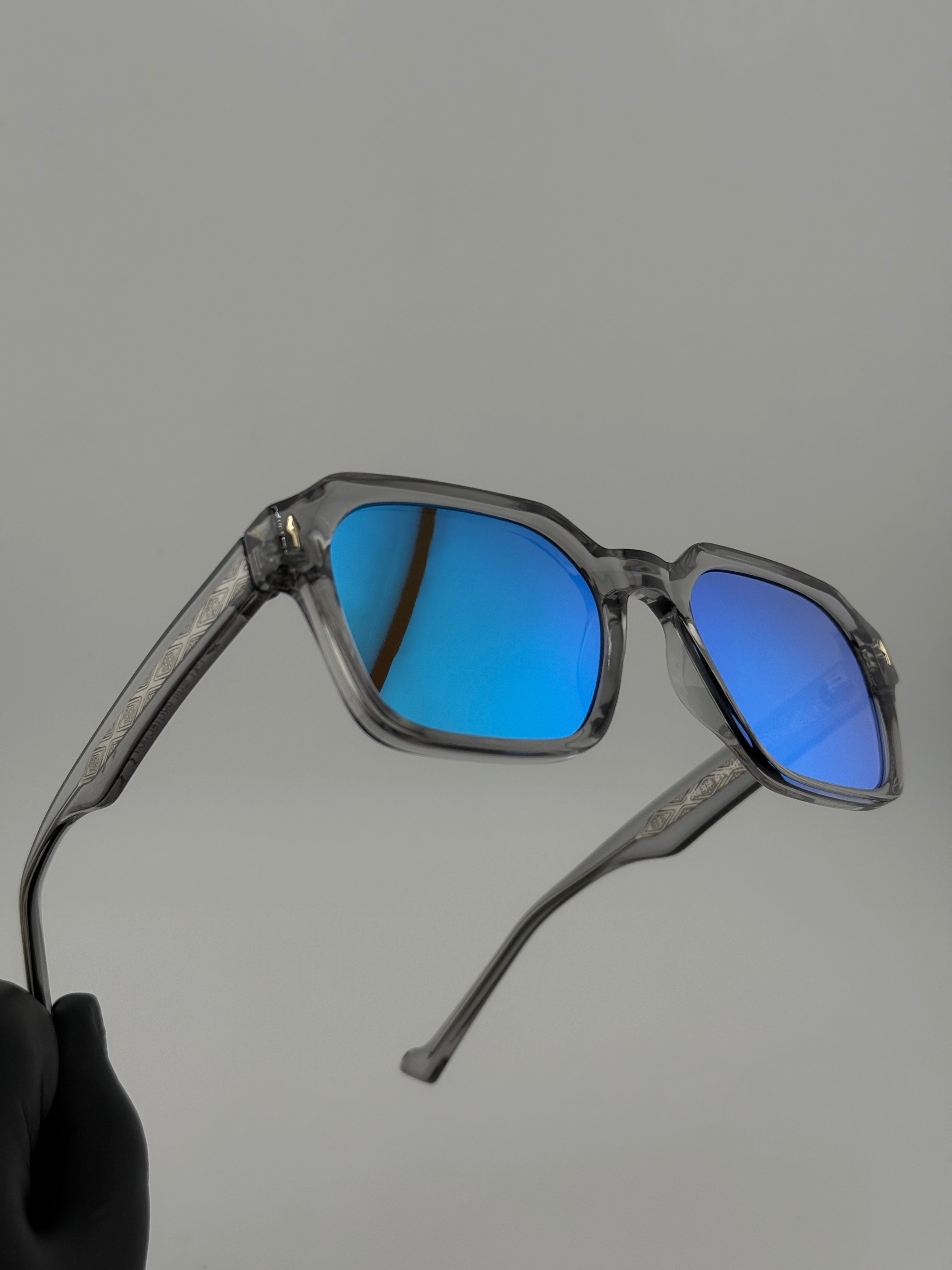 Vegas grey miroir bleu