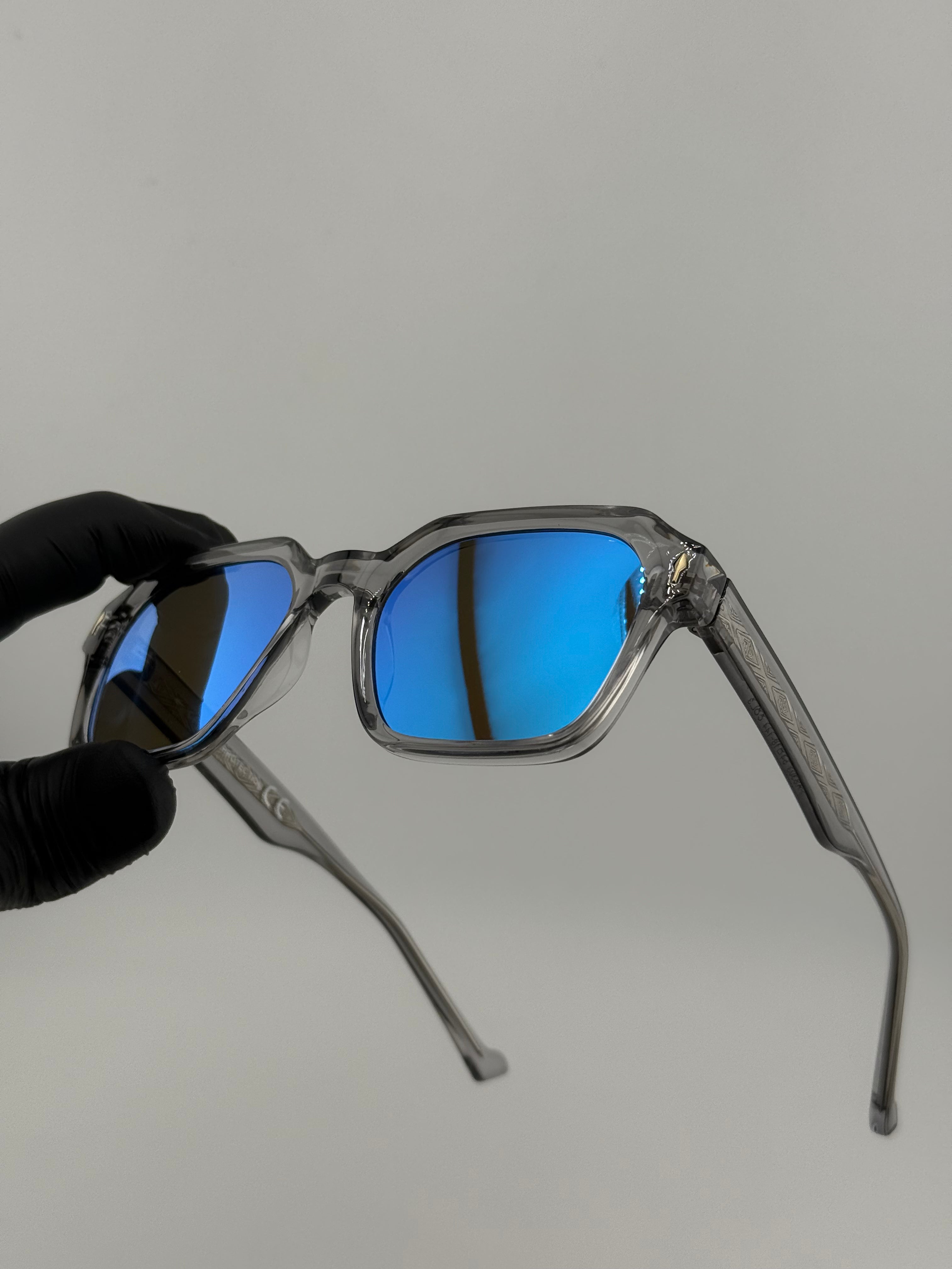Vegas grey miroir bleu